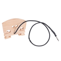 Violinenbrücke mit intern montiertem Piezo Pickup für 4/4 Full Size Elektrische Violinstimmen Ersatz