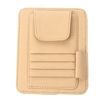 Visier Aufbewahrung Sunshade Sleeve Wallet PU Leder Aufbewahrungskoffer Brillen Karten Organizer Clips Halter