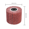 Vlies-Polierscheibe Edelstahl-Drahtziehscheibe Glasfaserscheibe des tragbaren Motors Polierscheibe Poliermaschine / Polierer / Schleifer Rot 120 120mm * 100mm