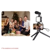 Vlog-Shooting-Kit Mini-LED-Videoleuchte + Supernieren-Kondensatormikrofon + Ausziehbarer Telefonclip + Stativ mit 3 einstellbaren Helligkeitsstufen für Telefon-Live-Stream Vlog-Videoaufnahmen Videokonferenz-Selfie