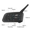 VNETPHONE V6-1200 Motorradhelm BT Intercom Kopfhörer Echtzeit BT Intercom CSR Chip IP65 Wasserdicht Level Schwarz