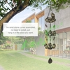 Vogel Windspiele Vintage Vogelnest Outdoor Windglocken 12 Glockenspiele Mama Bird mit Baby Vögel hängen Dekor für Hinterhof Veranda Balkon Terrasse Garten