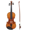 Volle Größe 4/4 natürliche akustische solide Holz Fichte Flamme Ahorn Furnier Violine Geige für Anfänger Student Performer mit RS Rosin Wiper Weihnachten Geschenk Present
