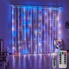 Vorhang Lichter 9.8X9.8Ft 300 LEDs USB-Powered Fairy Lichter mit Fernbedienung
