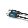 VORSICHT USB2.0-Druckerkabel Stecker / Stecker 2m / 6.56ft-Scannerkabel für HP / Canon / Epson (Schwarz)