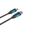 VORSICHT USB2.0-Druckerkabel Stecker auf Stecker 10m / 32.8ft-Scannerkabel für HP / Canon / Epson (Schwarz)