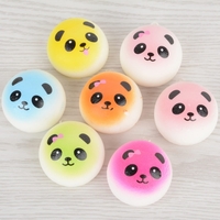 Vorzügliches Spaß-weiches Brot-Karikatur Squishy langsam steigendes Squeeze-Spielzeug-Telefon-Bügel Ballchains Simulation Kawaii Squishies Sahne-duftendes Zappeln-Spielwaren für Kinder und Erwachsene gelegentliche Farbe φ4cm