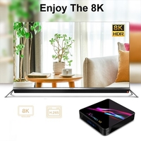 X88 Pro X3 Smart Android 9.0 TV-Box S905X3 Cortex-A55 Quad-Core 64-Bit 4 GB / 32 GB 2, 4 G & 5 G WiFi H.265 VP9 Decodierung Miracast HD Media Player