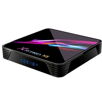 X88 Pro X3 Smart Android 9.0 TV-Box S905X3 Cortex-A55 Quad-Core 64-Bit 4 GB / 64 GB 2, 4 G & 5 G WiFi H.265 VP9 Decodierung Miracast HD Media Player