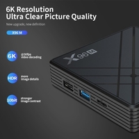 X96M Smart-TV-Box Android 9.0 Allwinner H603 Cortex-A53 Quad-Core 64-Bit 4 GB RAM / 64 GB ROM 2.4G WiFi-Unterstützung TF-Karte 6K HD Media Player Set