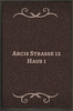 Braune Schmutzfangmatte mit Ornament und Text