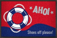 Fußmatte »Ahoi« mit Rettungsring gestaltbar