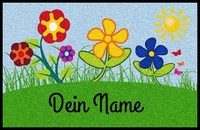 Fußmatte Blumenwiese zum Selbstgestalten
