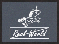 Fußmatte Einhorn real World grau 60x45 cm