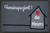 Fußmatte Family House zum Gestalten