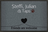 Fußmatte „Friends are welcome“ selbst gestalten
