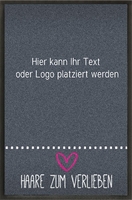 Fußmatte Friseur zum Gestalten