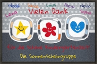 Fußmatte gestalten Vorschulkinder Abschied