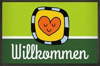 Fußmatte Happy Heart zum Personalisieren