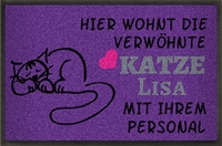 Fußmatte Haustier Katze zum Personalisieren