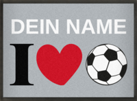 Fußmatte I Love Fußball Aktionsmatte