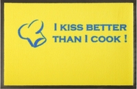 Fußmatte Kiss Better Than A Cook zum Gestalten