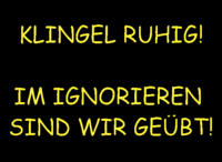 Fußmatte Klingel ruhig zum selbst Bedrucken