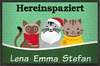 Fußmatte lustige Katzen zum Personalisieren