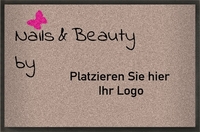 Fußmatte Nagelstudio mit eigenem Logo