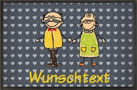 Fußmatte Oma und Opa mit Wunschtext