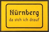 Fußmatte Ortsschild Nürnberg zum Gestalten