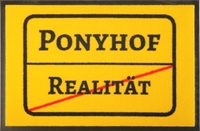 Fußmatte Ortsschild Ponyhof zum Beschriften