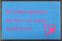 Fußmatte Prinz mit Gaul zum Individualisieren