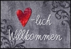 Fußmatte SalonLoewe Herzlich Aquarell