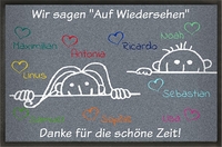 Fußmatte Vorschulkinder KIGA zum Selbstdesignen