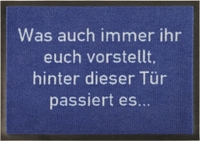 Fußmatte Was auch immer zum Personalisieren