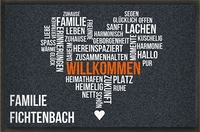 Fußmatte »Willkommen Zuhause« personalisierbar