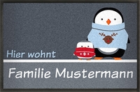 Fußmatte Winterlich zum individuellen Gestalten
