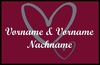 Fußmatte Zwei Herzen zum Personalisieren