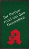 gestaltbare Apothekenmatte in grün mit Logo