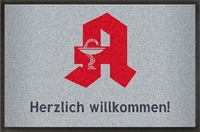 gestaltbare Fußmatte mit Logo Apotheke