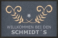 Gestaltbare Fußmatte romantisch mit Ornament