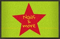 grüne Logomatte Nails zum Gestalten