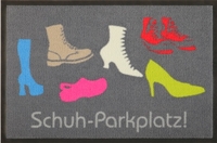 Lustige Fußmatte Schuhparkplatz
