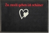 Personalisierbare Fußmatte Hochzeit zu zweit gehen