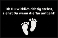 Personalisierbare Fußmatte mit Texte „Ob Du wirklich...“