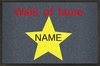 Personalisierbare graue Fußmatte Walk of Fame