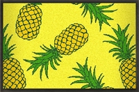 Sommermatte mit Ananas Design gelb 75x50