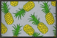 Sommermatte mit Ananas Design grau 75x50