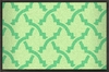 Sommermatte Ornament hellgrün 75x50